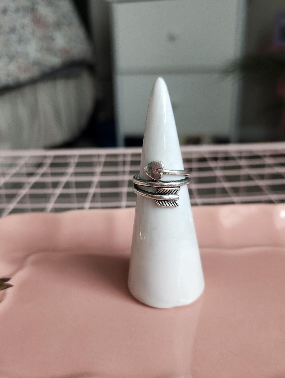 Sz 7 James Avery Arrow And Heart Wrap Ring